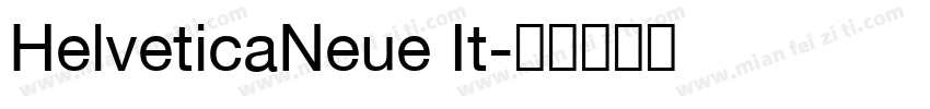 HelveticaNeue It字体转换